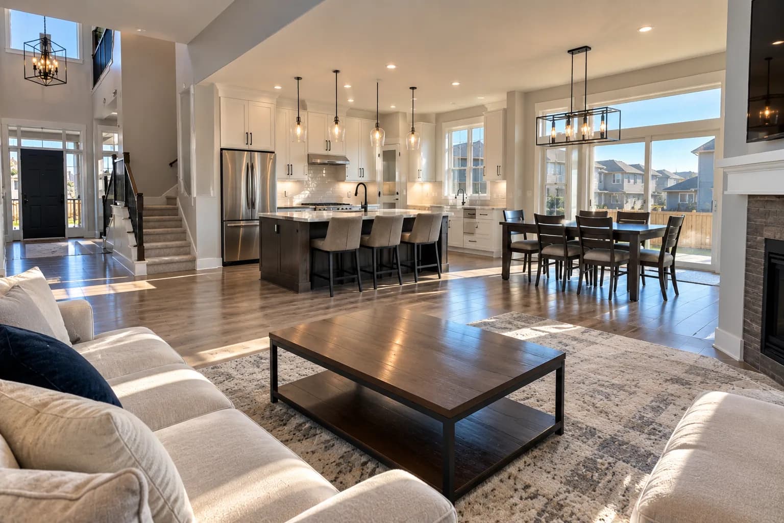 Professional house cleaners from Camz Cleaning at work in a Calgary home