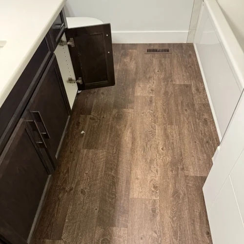 cleaned floor of home